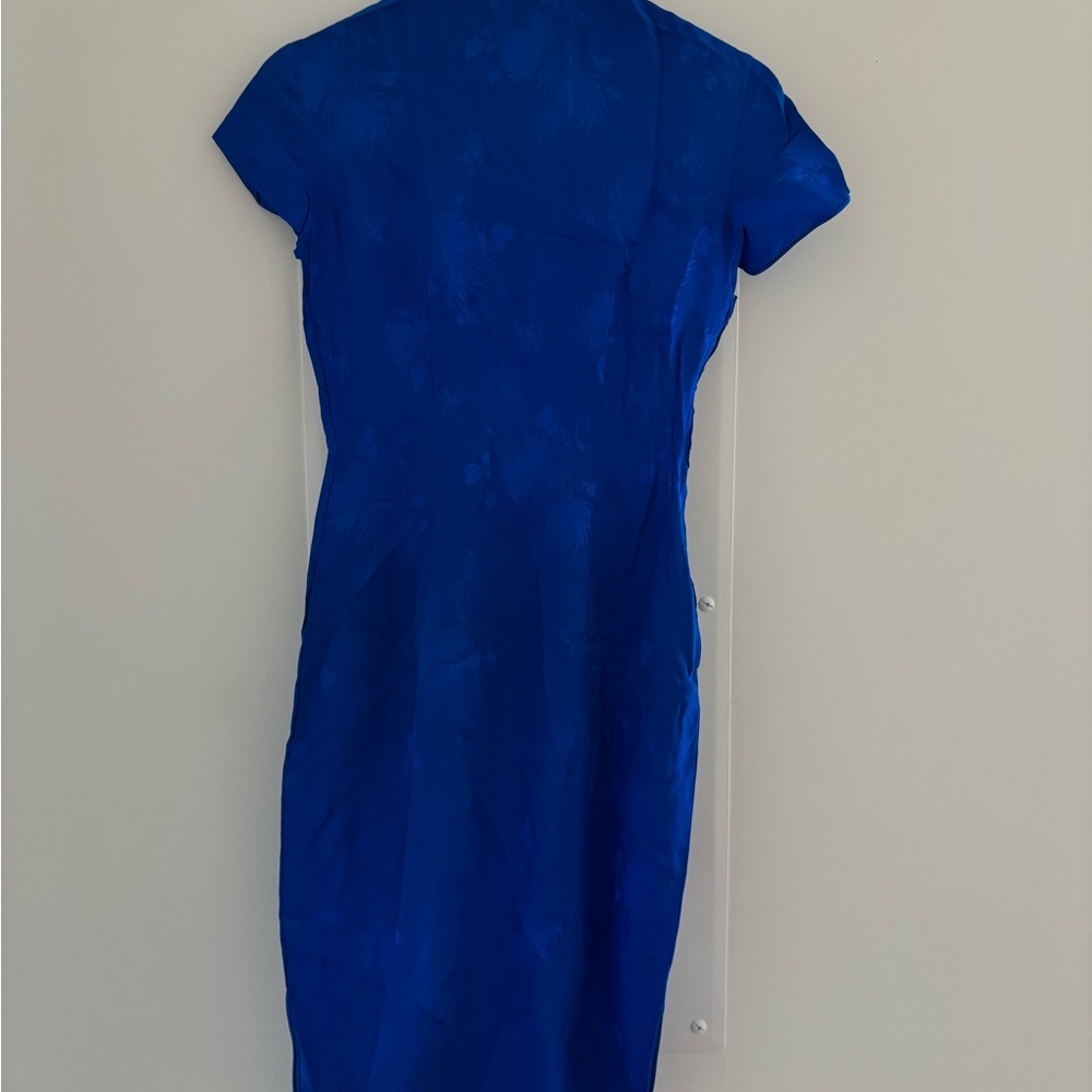 60s Vintage Chinese Qipao silk dress NWT handmade in Hong Kong - Picture 9 of 9
